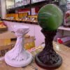 Crystal Ball Base Embos Carved Feather Resin Pendulum Stand Magic Ball Display Bracket Home Decoration Accessories