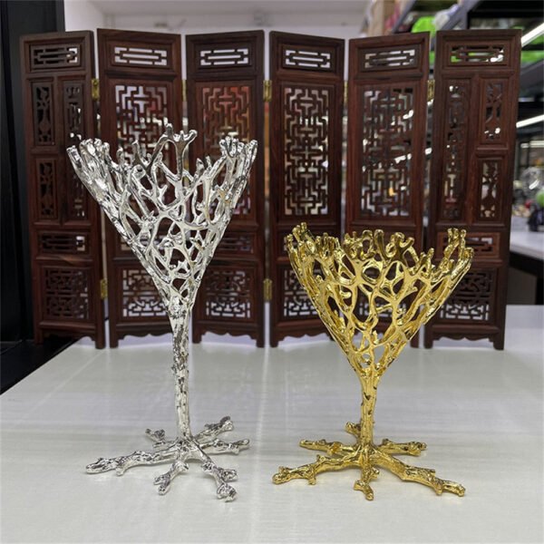 Crystal Ball Base Mesh Wine Glass Alloy Magic Sphere Display Stand Living Room Wine Cabinet Home Decoration Photography Props