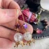 Crystal Ball Earrings, Witchy Jewelry Gift Gothic Fortune Teller Jewelry Gift
