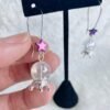 Crystal Ball Earrings, Witchy Jewelry Gift Gothic Fortune Teller Jewelry Gift