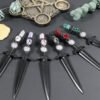 Crystal Metal Sword 90-95g Witch Altar hair Accessories Wizard stick Energy Pagan Cosplay Elf Gothic Dark Magic Wand Witch Gift