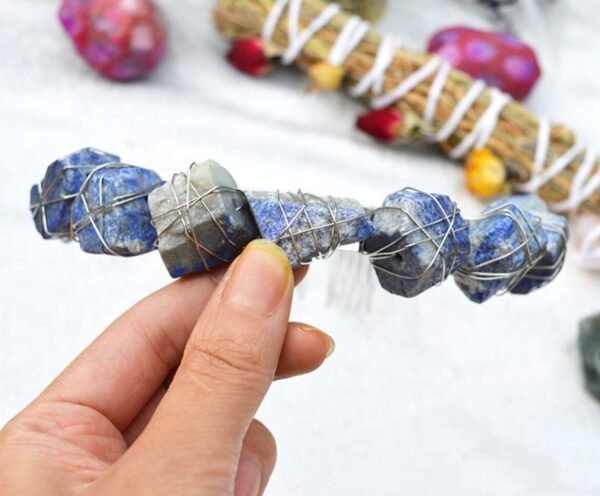 Crystal Rough Stone Crown Raw Crystal Irregular Quartz  Amethyst Seven Chakra Hair Band BOHO Gift