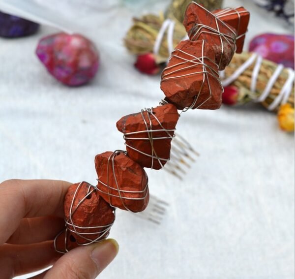 Crystal Rough Stone Crown Raw Crystal Irregular Quartz  Amethyst Seven Chakra Hair Band BOHO Gift