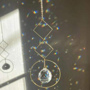 Crystal-Suncatcher-Prism-Geometry-Lightcatcher-Windows-Hanging-Rainbow-Maker Crystal Suncatcher Prism Geometry Lightcatcher Windows Hanging Rainbow Maker