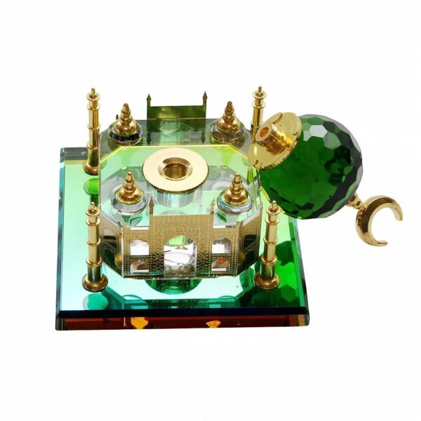 Crystal Taj Mahal Mosque Home Decor Muslim Perfume Ornaments Gift Tabletop Church Utensils