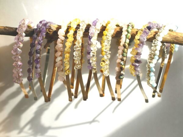Crystal crown made of rough stone, raw crystal purple crystal headband, , gifts