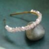 Crystal crown made of rough stone, raw crystal purple crystal headband, , gifts