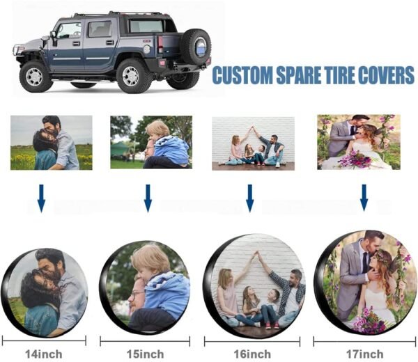 Custom Spare Tire Cover Cover Car Your Imagetext Name Universal Wheel Tire Protector Fit Camper Tires Car Outdoor Custom Cover - Car Covers
