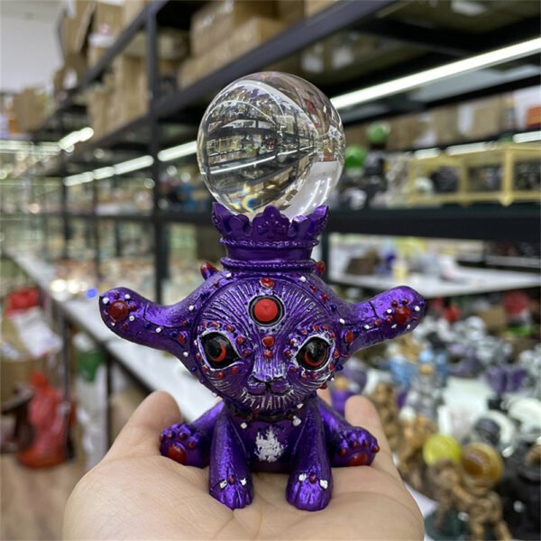 Cute Fantasy Creature Elf Resin Crafts Crystal Ball Base Sphere Bracket Desktop Decoration Creative Home Decoration