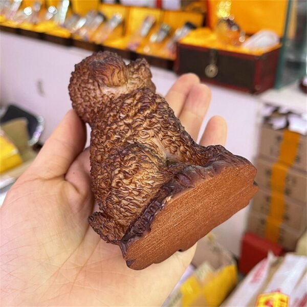 Cute Teddy Dog Resin Statue Crafts Crystal Ball Base Sphere Display Stand Home Decor Office Ornaments