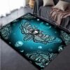 Death Moth Skull Head Area Rugs Non-slip Floor Mat Doormats Home Runner Rug Carpet For Bedroom - Rug