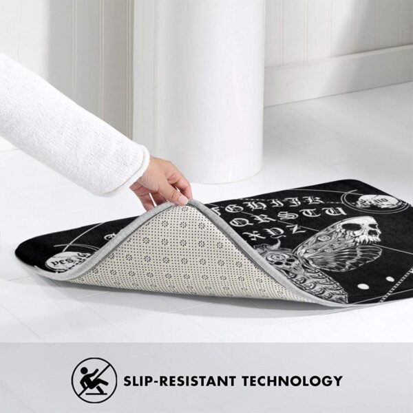 Death Moth Spirit Board Mat Rug Carpet Anti-Slip Floor Mats Bedroom Spirit Board Death Moth Goth Moth Gothic Magic Magical