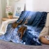 Deer 3D Printed Flannel Blanket