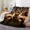 Deer 3D Printed Flannel Blanket