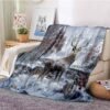 Deer 3D Printed Flannel Blanket