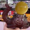 Desert Camel Arabian Style Handicraft Ornaments Resin Base Crystal Ball Display Stand Office Living Room TV Cabinet Decoration