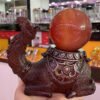 Desert Camel Arabian Style Handicraft Ornaments Resin Base Crystal Ball Display Stand Office Living Room TV Cabinet Decoration