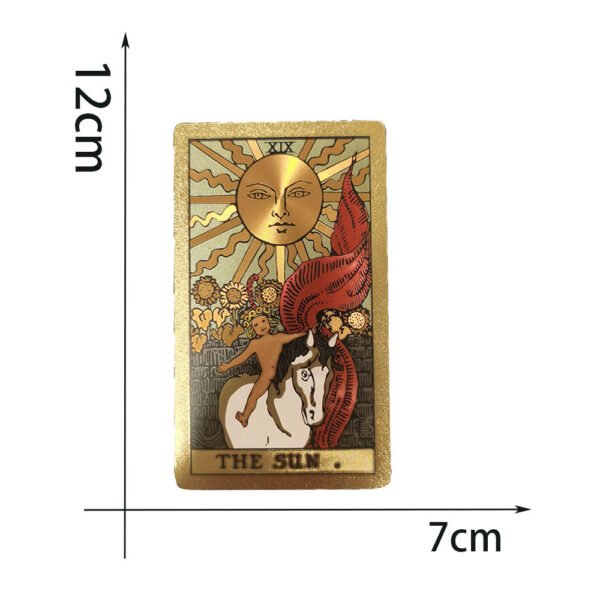 Divination Mystery Tarot Card Sun Moon Table Game Prediction Card PVC Waterproof Wear-resistant Gift Box Luxury