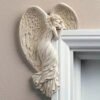 Door Frame Redemption Angel Resin Ornament Home Decor Statue Church Utensils