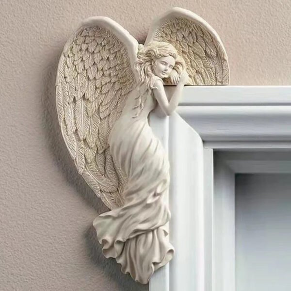 Door Frame Redemption Angel Resin Ornament Home Decor Statue Church Utensils