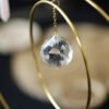 Double Brass Hoop Crystal Sun Catcher Rainbow Maker Window Hanging