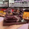 Double Feng Shui Mythical Beast Pixiu Statue Resin Carfts Crystal Ball Display Stand Base Home Office Mascot Good Luck Ornaments