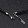 Magicun Viking~100% really leather necklace with stainless steel end clasp and end chain