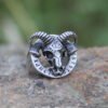 Magic Ring~ new style 316L Stainless steel skull goat viking ring