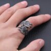 Magic Ring~  new style Stainless steel Adjust size Viking Bear claws Ring for men gift