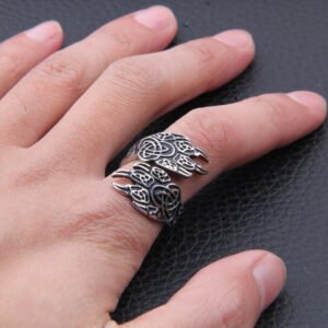 Magic Ring~  new style Stainless steel Adjust size Viking Bear claws Ring for men gift