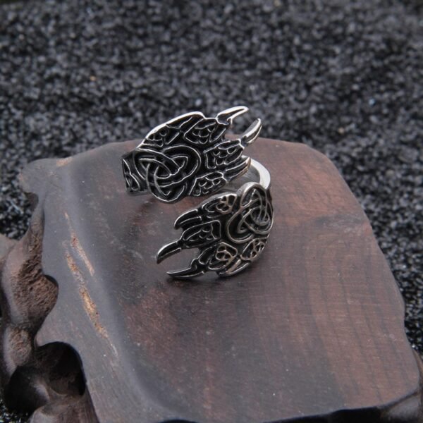 Magic Ring~  new style Stainless steel Adjust size Viking Bear claws Ring for men gift