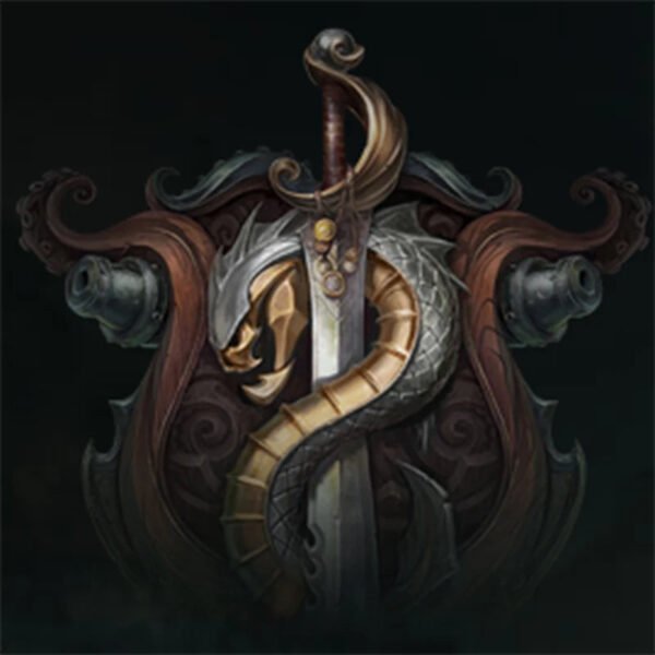 Stainless Steel Lol Game Bill GEWAR Dargon Pendant Necklace For Man Fashion Knife Chain Boyfriend Gift