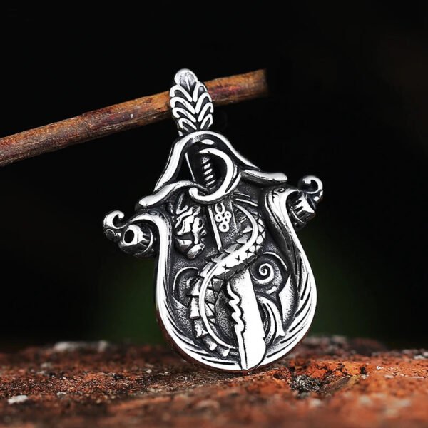 Stainless Steel Lol Game Bill GEWAR Dargon Pendant Necklace For Man Fashion Knife Chain Boyfriend Gift