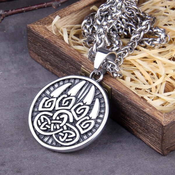 New Magicun Viking~Classic Animal Bear Claw Men's Pendant Necklace Viking Bear Amulet Fashion Jewelry