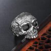 Magic Ring~ Mens Boys Vintage 316L Stainless Steel Rugged Skull Rings Fashion Punk Party Biker Jewelry HF180