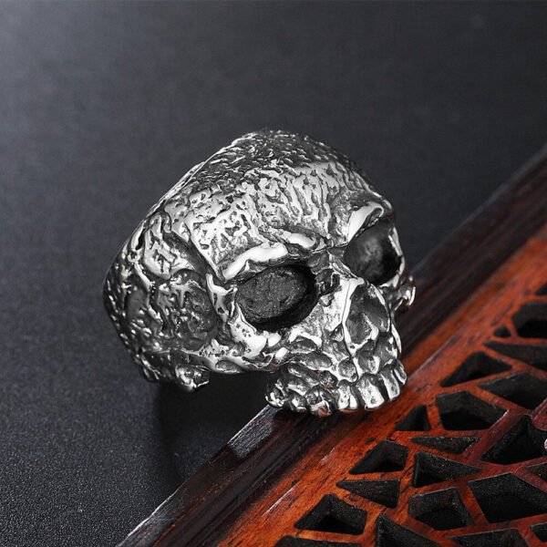 Magic Ring~ Mens Boys Vintage 316L Stainless Steel Rugged Skull Rings Fashion Punk Party Biker Jewelry HF180