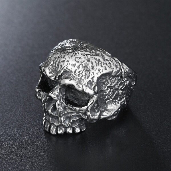 Magic Ring~ Mens Boys Vintage 316L Stainless Steel Rugged Skull Rings Fashion Punk Party Biker Jewelry HF180
