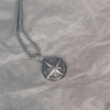 Classic Viking Vintage Compass Pendant Necklace