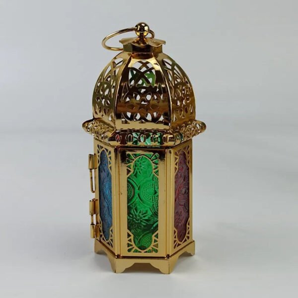EID Decor Home Decoration Ramadan Lanterns Metal Candle Holder Moroccan Style Religious Holiday Gift