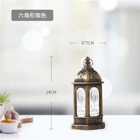 EID Palace Decoration Lanterns Home Decor Ramadan Muslim Events Decorative Light Wind Lamp