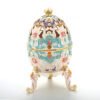 Easter Egg Enamel Painted Metal Home Decor Ishtar Catholic Church Utensils Orthodox Jewelry Box Rhinestones Trinket Craft Gift