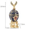 Easter Egg Enamel Painted Metal Home Decor Ishtar Catholic Church Utensils Orthodox Jewelry Box Rhinestones Trinket Craft Gift