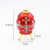 Easter Egg Metal Home Decor Cathilic Enamel Ishtar Church Utensils Christmas Gift Jewely Organizer