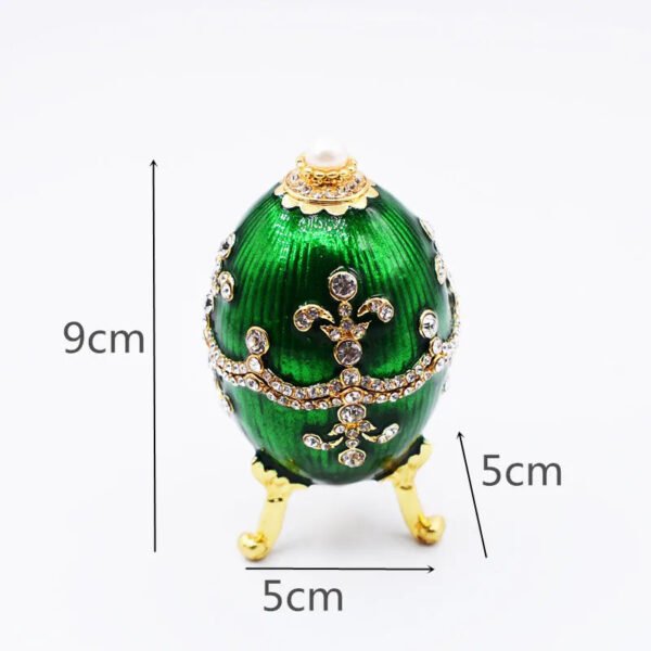 Easter Egg Metal Home Decor Cathilic Enamel Ishtar Church Utensils Christmas Gift Jewely Organizer