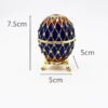Easter Egg Metal Home Decor Cathilic Enamel Ishtar Church Utensils Christmas Gift Jewely Organizer