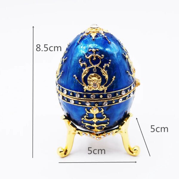 Easter Egg Metal Home Decor Cathilic Enamel Ishtar Church Utensils Christmas Gift Jewely Organizer