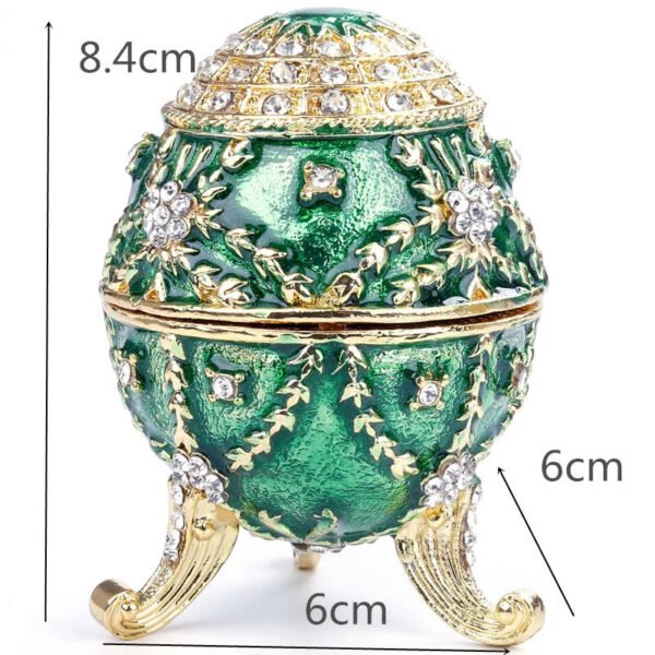 Easter Egg Metal Home Decor Cathilic Enamel Ishtar Church Utensils Christmas Gift Jewely Organizer