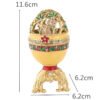 Easter Egg Metal Home Decor Cathilic Enamel Ishtar Church Utensils Christmas Gift Jewely Organizer
