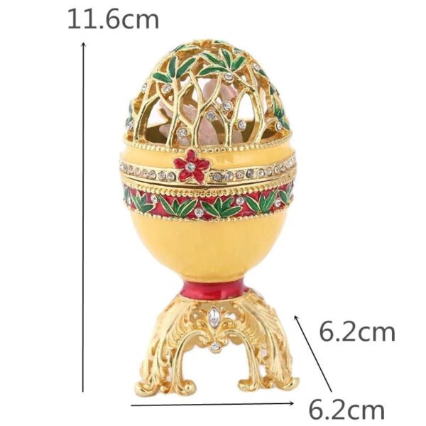Easter Egg Metal Home Decor Cathilic Enamel Ishtar Church Utensils Christmas Gift Jewely Organizer