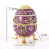 Easter Egg Metal Home Decor Cathilic Enamel Ishtar Church Utensils Christmas Gift Jewely Organizer